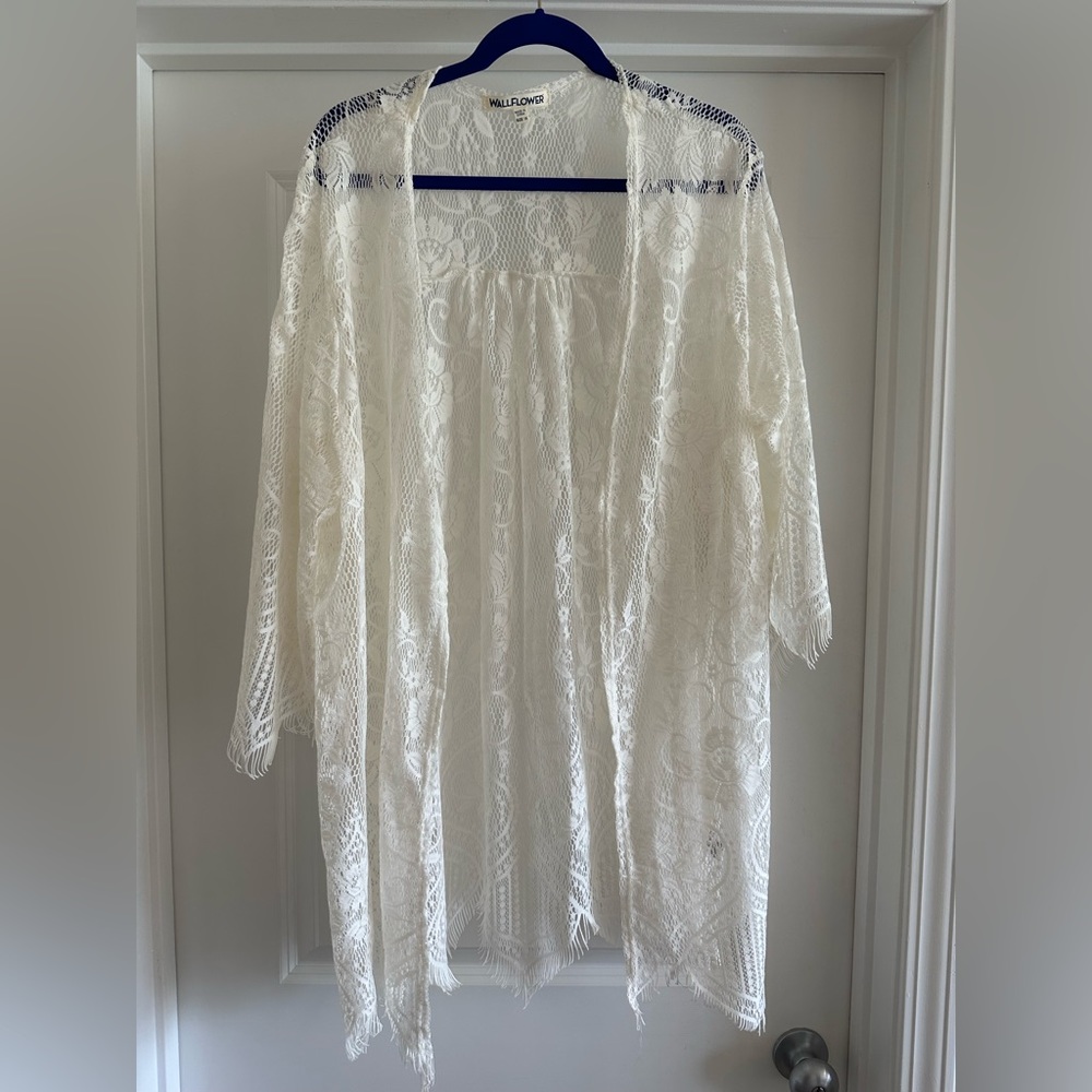 Lace Floral Cardigan, size 1X